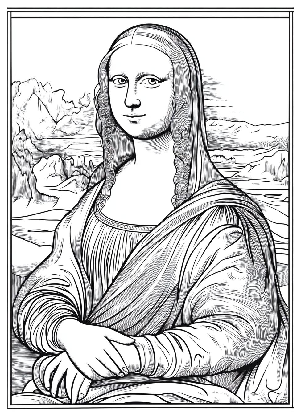 Disegni Gioconda Da Colorare 11