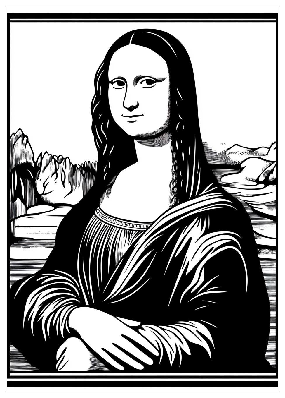 Disegni Gioconda Da Colorare 12