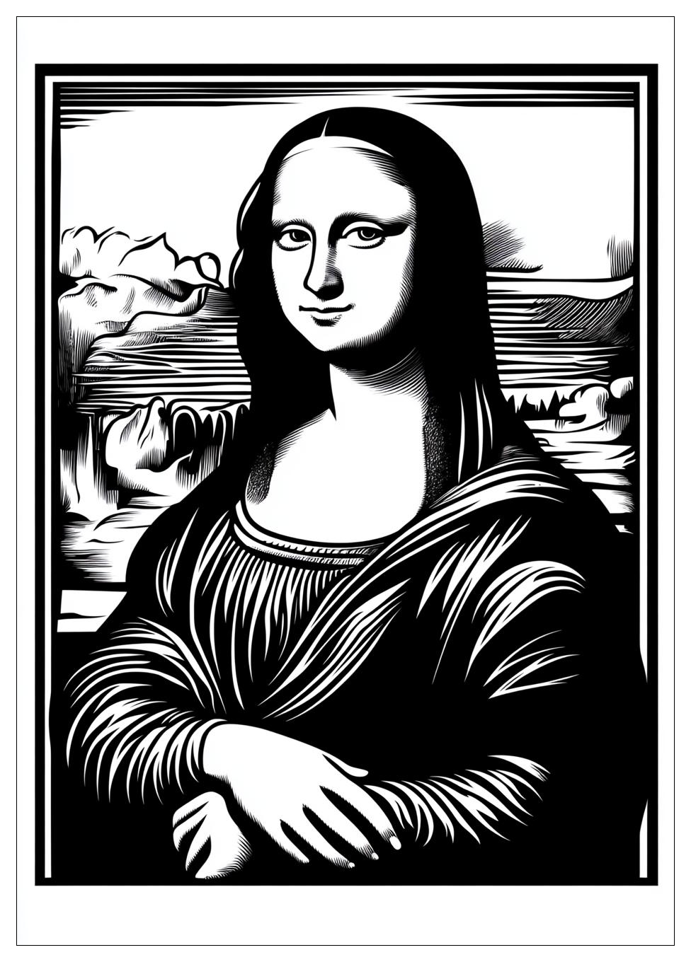 Disegni Gioconda Da Colorare 13