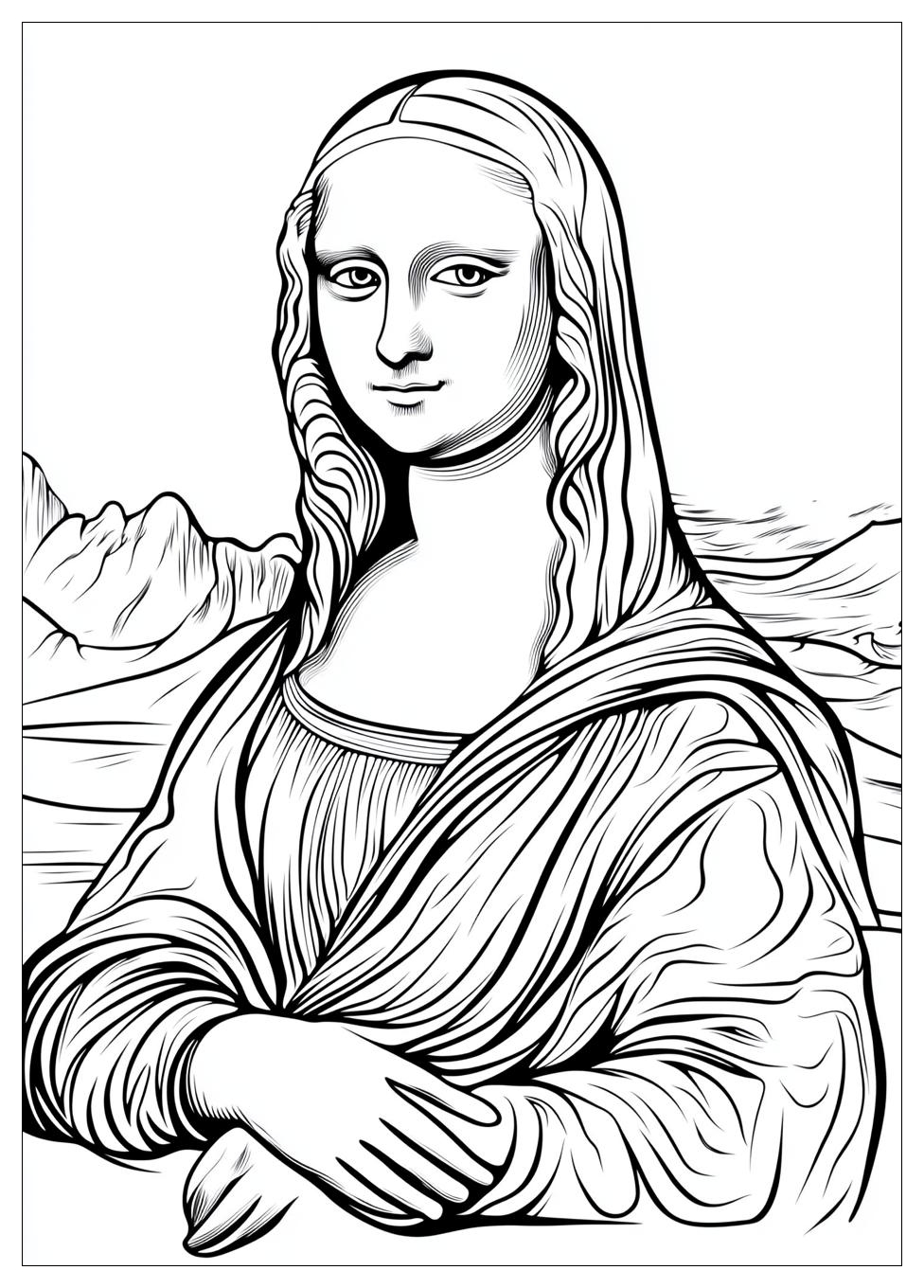 Disegni Gioconda Da Colorare 14