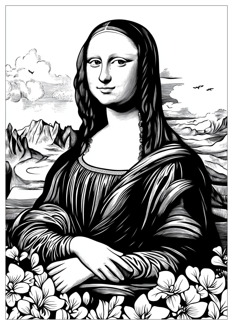 Disegni Gioconda Da Colorare 15