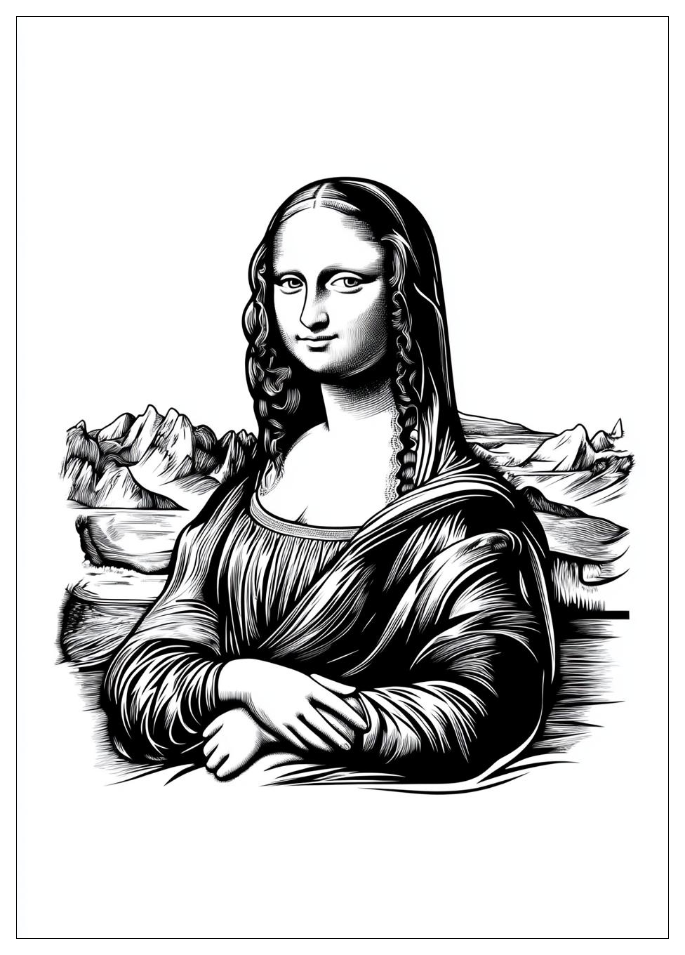 Disegni Gioconda Da Colorare 17