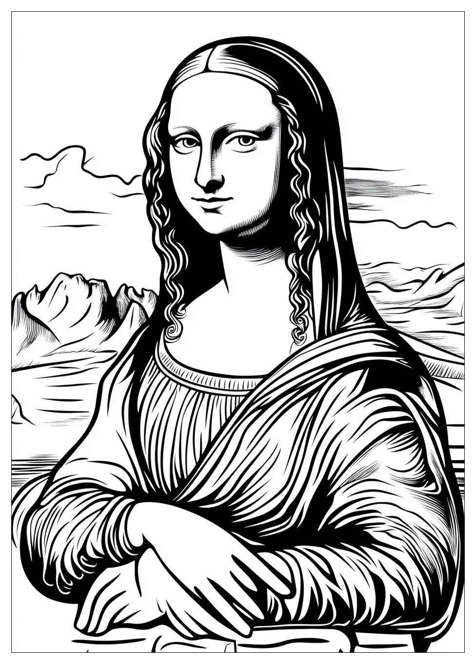 Disegni Gioconda Da Colorare 18