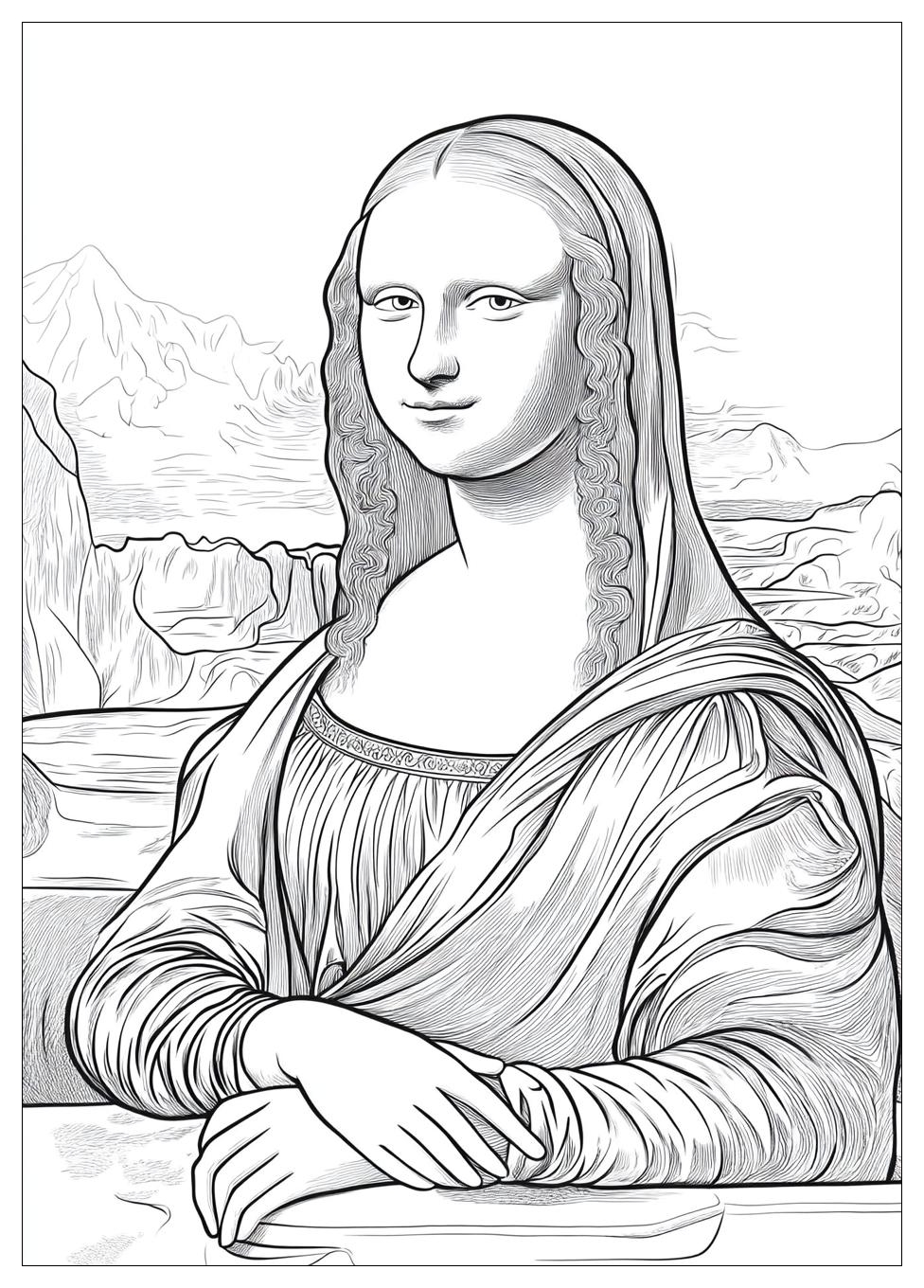 Disegni Gioconda Da Colorare 19