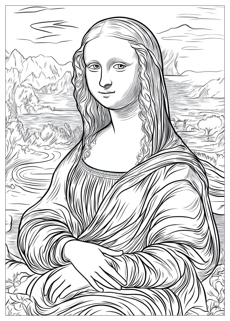 Disegni Gioconda Da Colorare 21