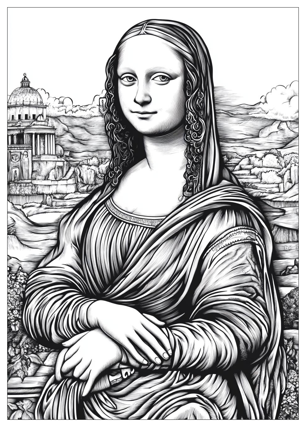 Disegni Gioconda Da Colorare 22