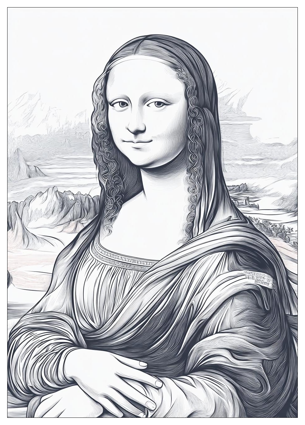 Disegni Gioconda Da Colorare 23