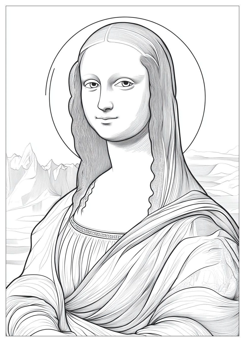 Disegni Gioconda Da Colorare 24