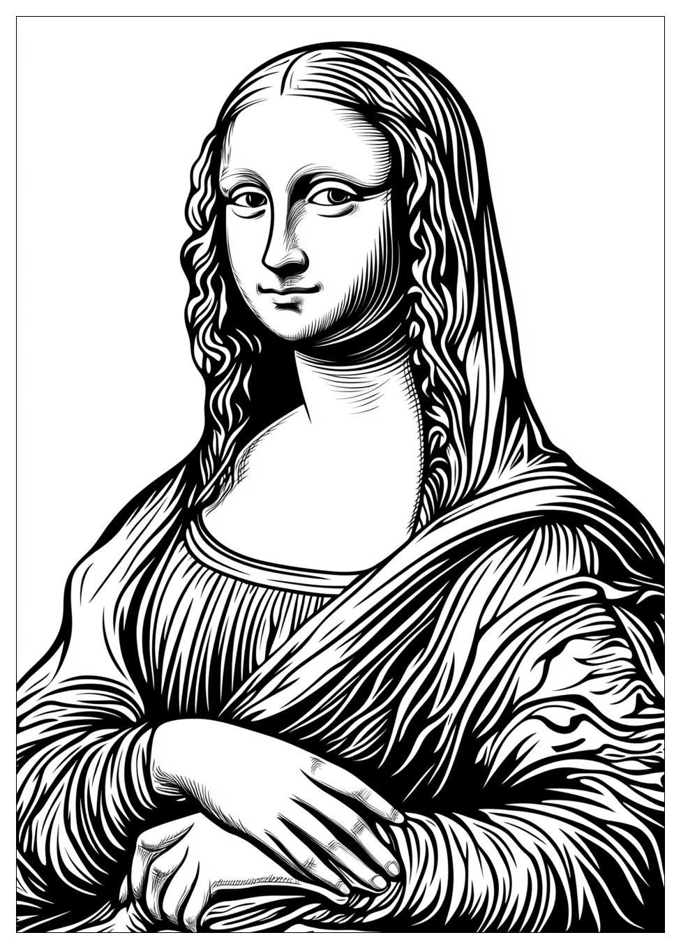 Disegni Gioconda Da Colorare 5