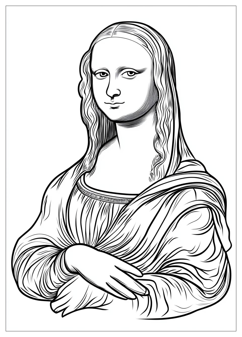 Disegni Gioconda Da Colorare 6