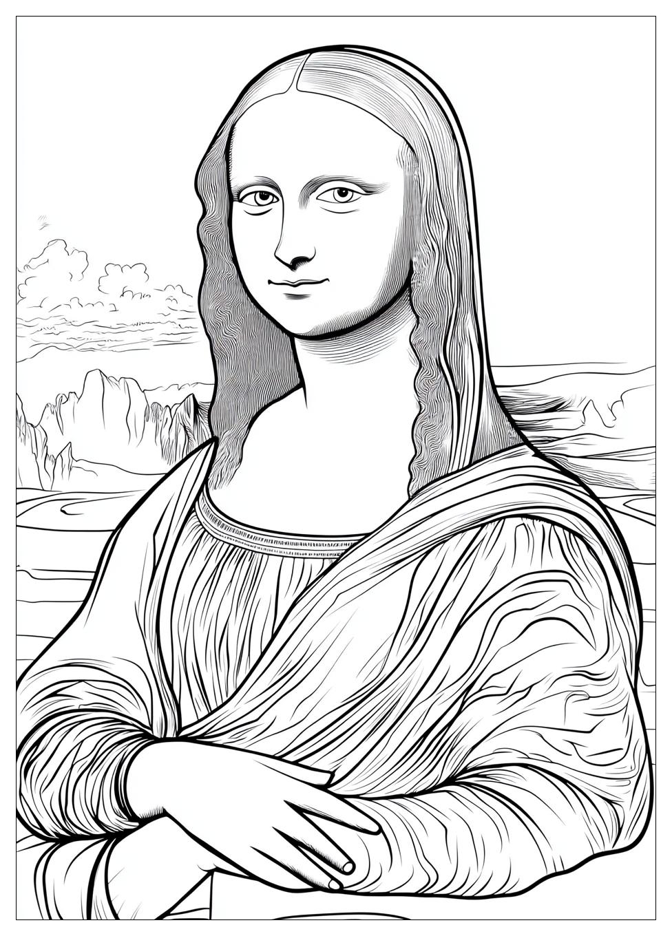 Disegni Gioconda Da Colorare 7