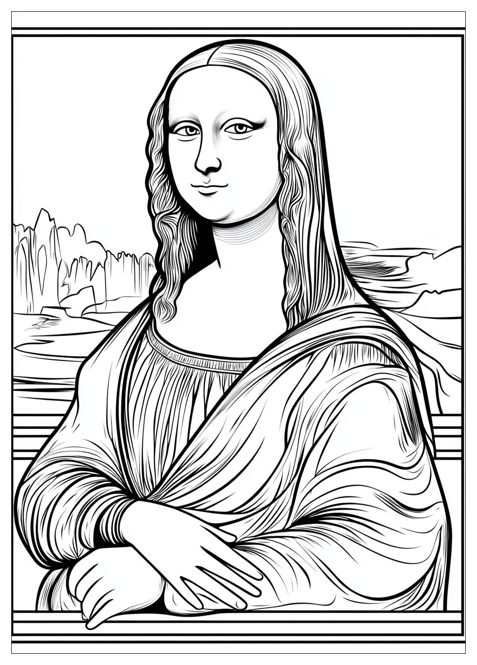 Disegni Gioconda Da Colorare 8