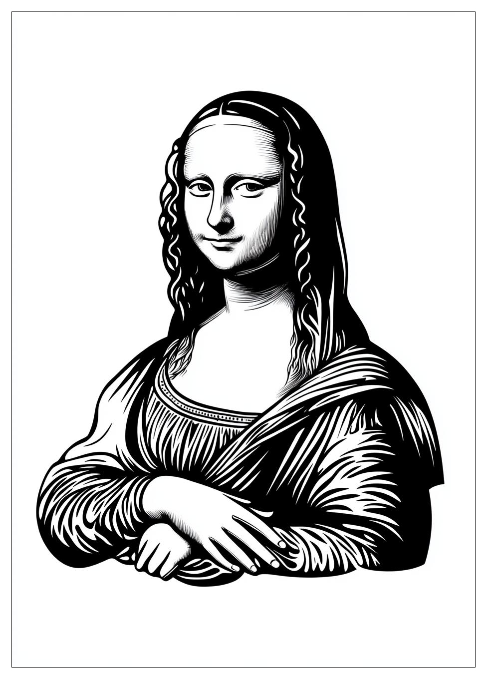 Disegni Gioconda Da Colorare 9