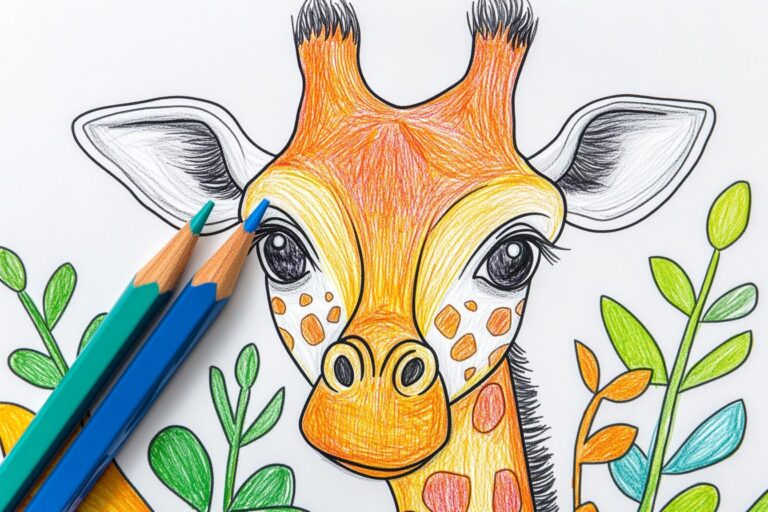 Giraffe Da Colorare : Colorare con le Giraffe