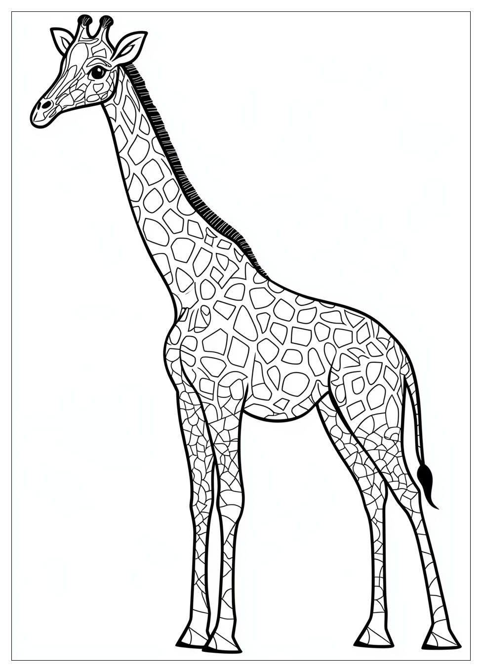 Disegni Giraffe Da Colorare 1