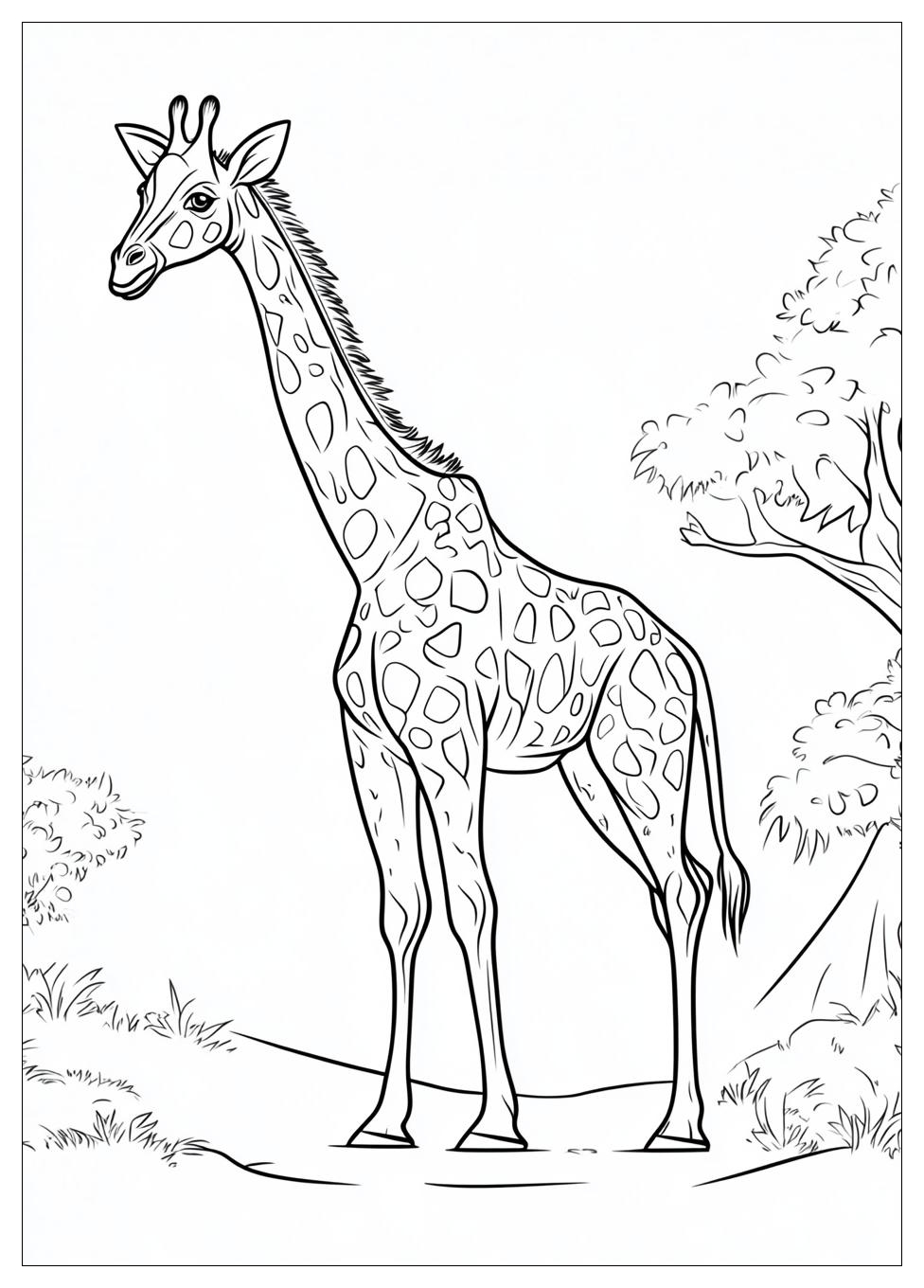 Disegni Giraffe Da Colorare 15