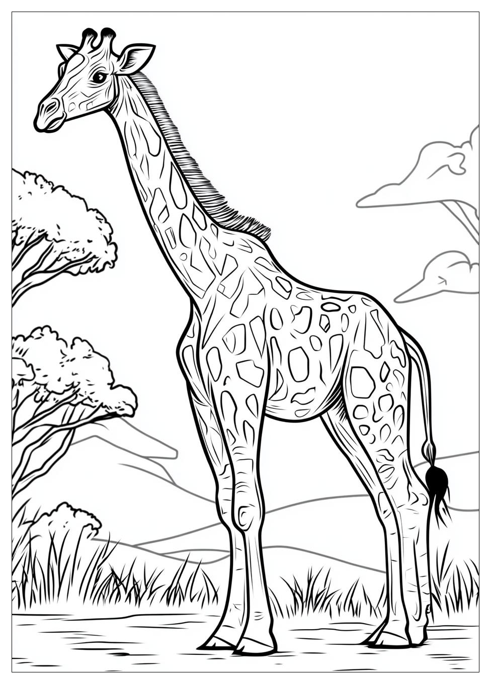 Disegni Giraffe Da Colorare 19