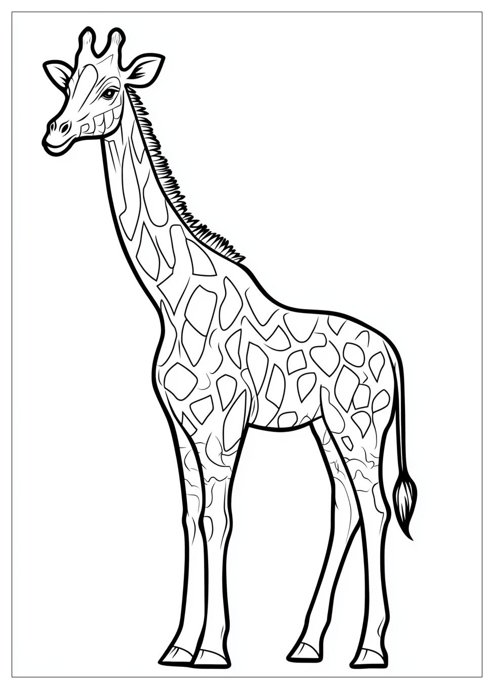 Disegni Giraffe Da Colorare 3