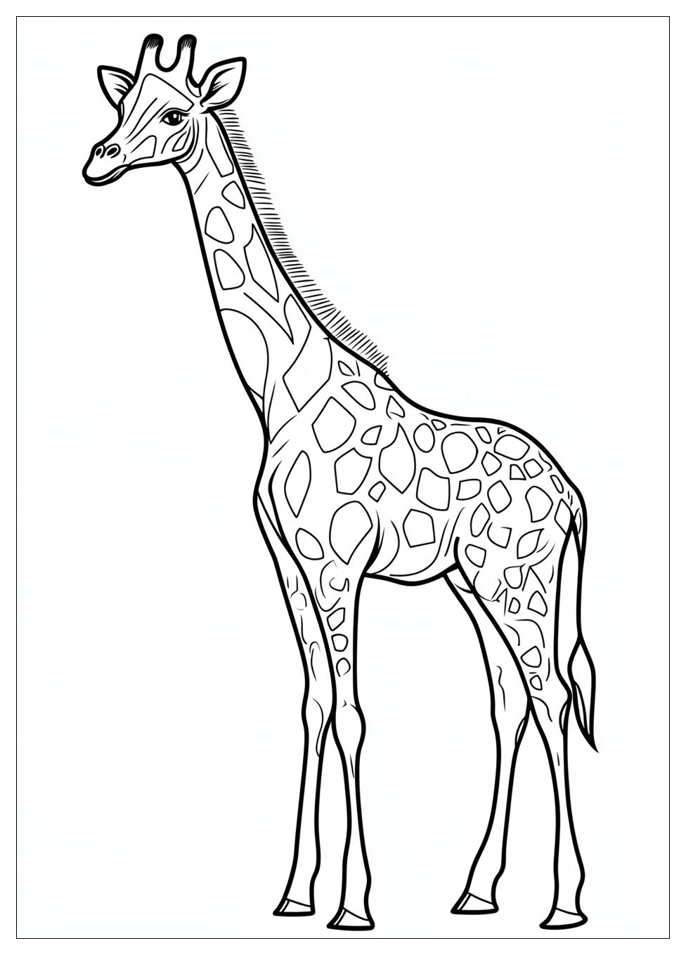 Disegni Giraffe Da Colorare 4