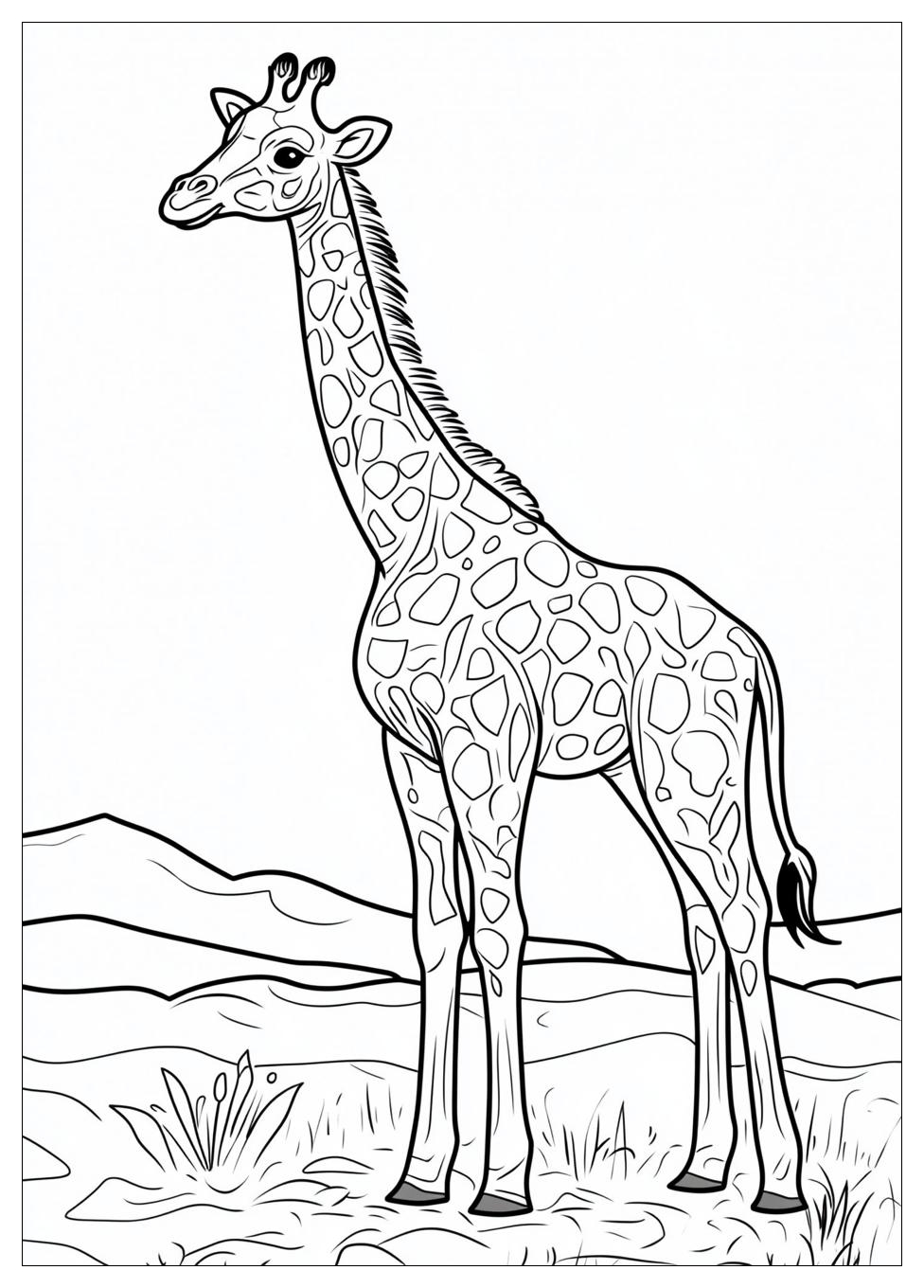 Disegni Giraffe Da Colorare 5