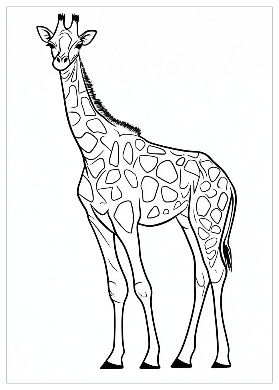 Disegni Giraffe Da Colorare 7