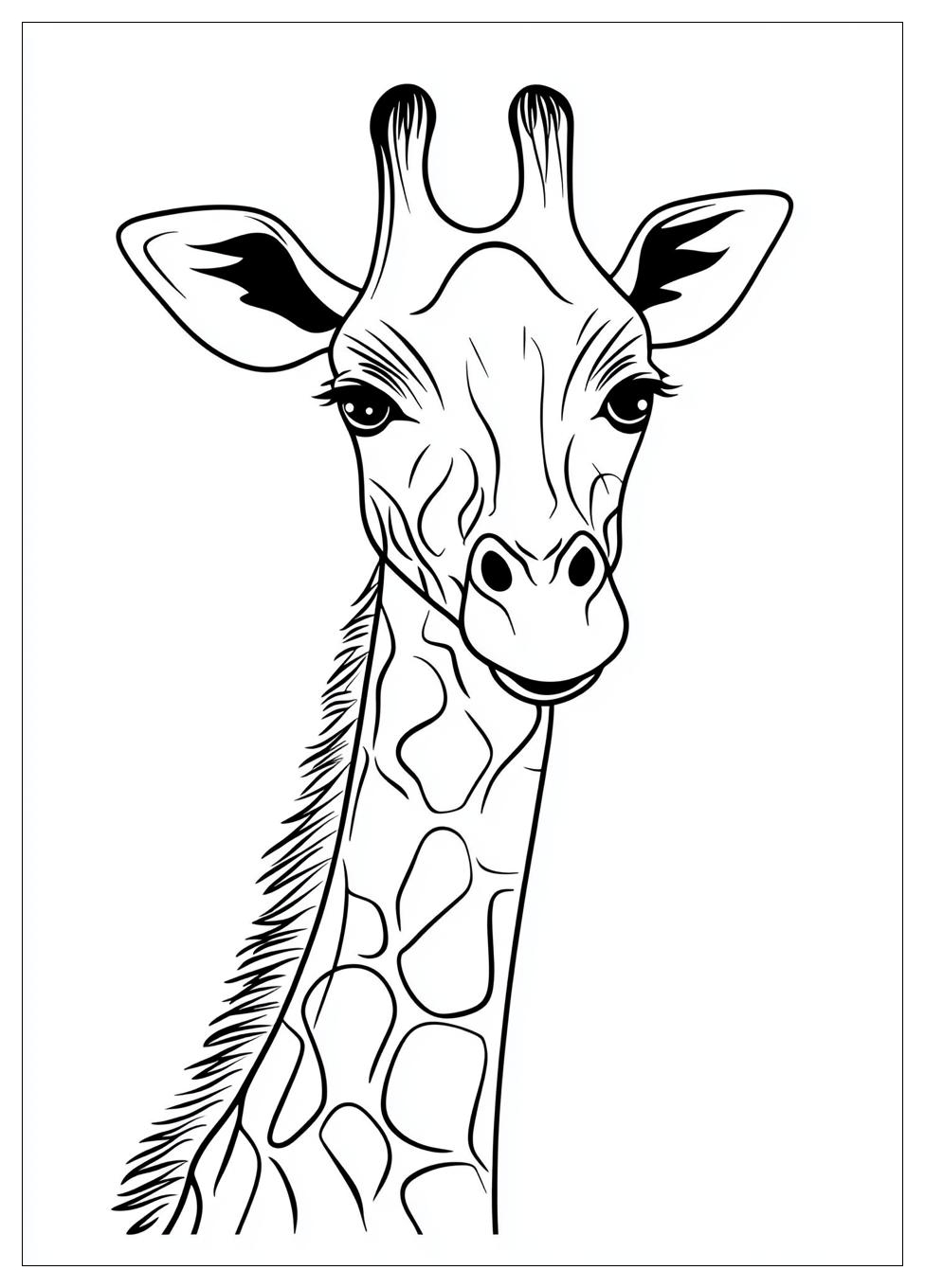 Disegni Giraffe Da Colorare 8