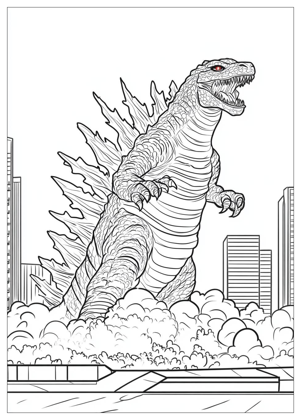 Disegni Godzilla Da Colorare 1