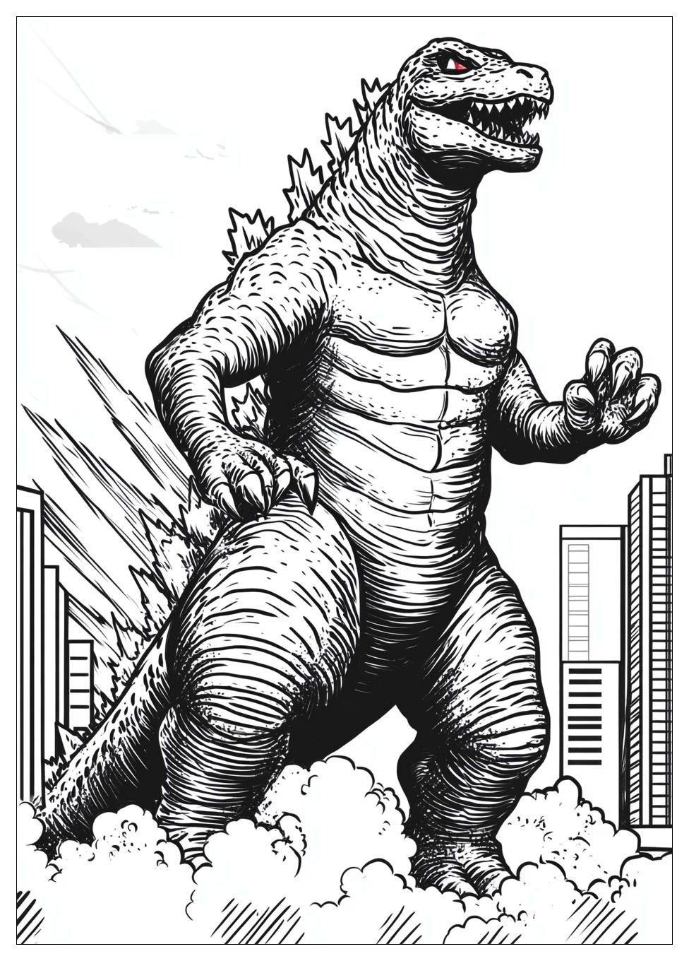 Disegni Godzilla Da Colorare 2