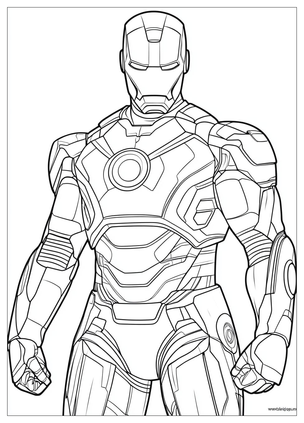 Disegni Iron Man Da Colorare 1