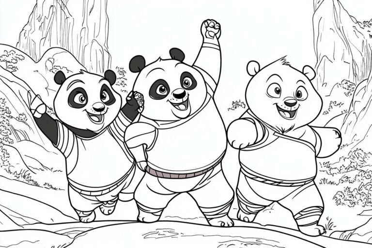 Kung Fu Panda Da Colorare : Il divertimento creativo per tutti