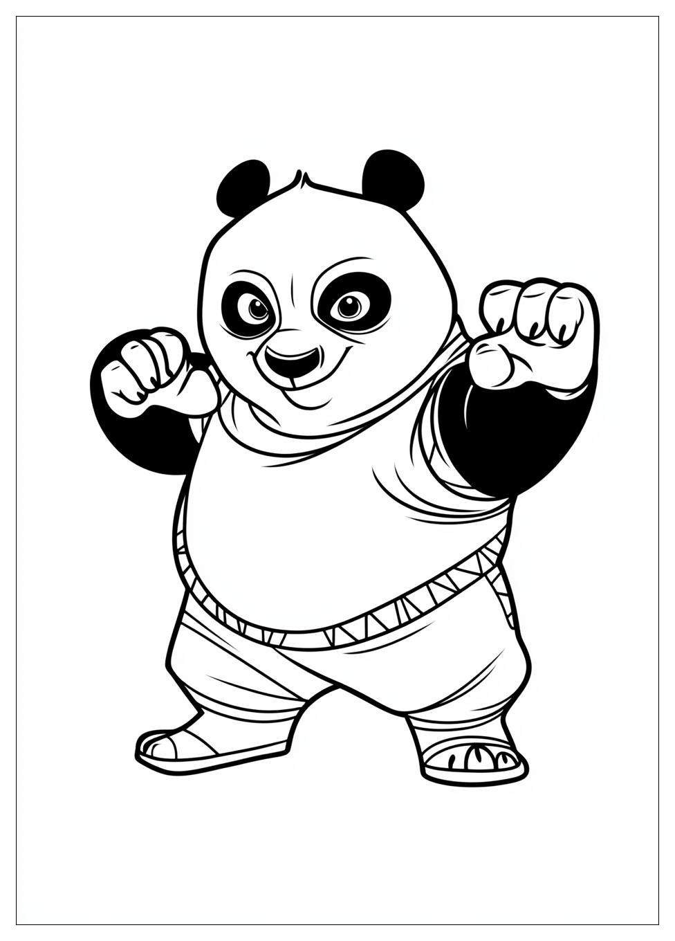 Disegni Kung Fu Panda Da Colorare 1