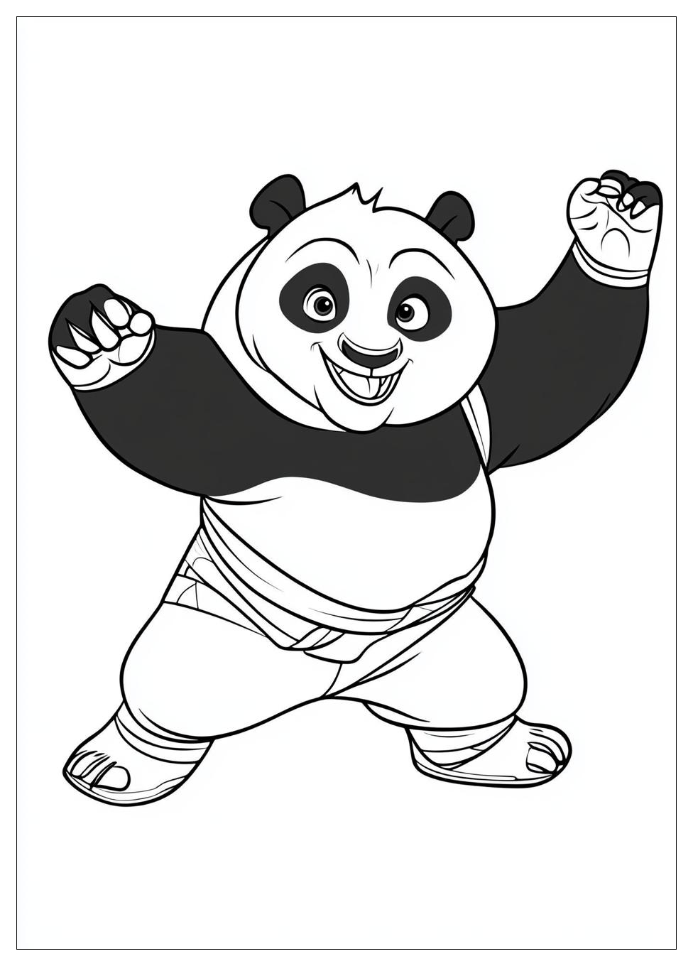 Disegni Kung Fu Panda Da Colorare 16