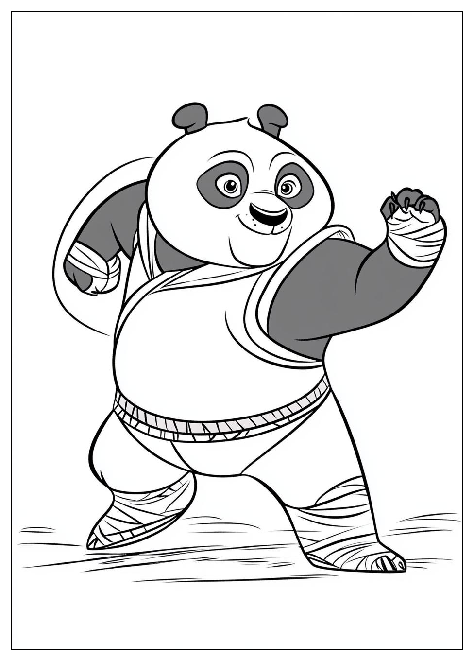 Disegni Kung Fu Panda Da Colorare 4