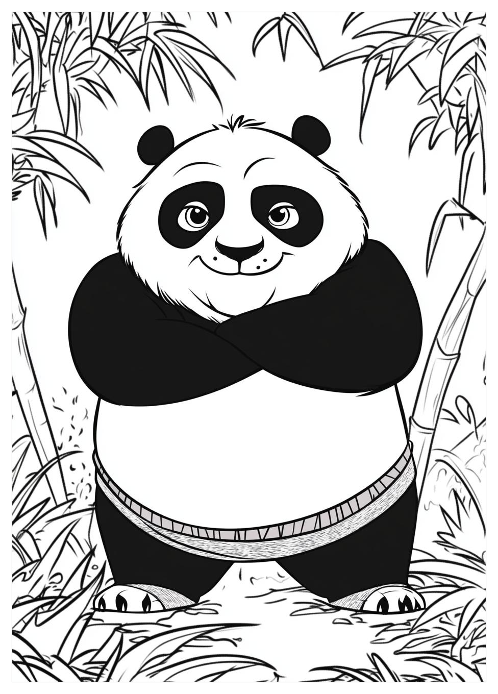 Disegni Kung Fu Panda Da Colorare 7