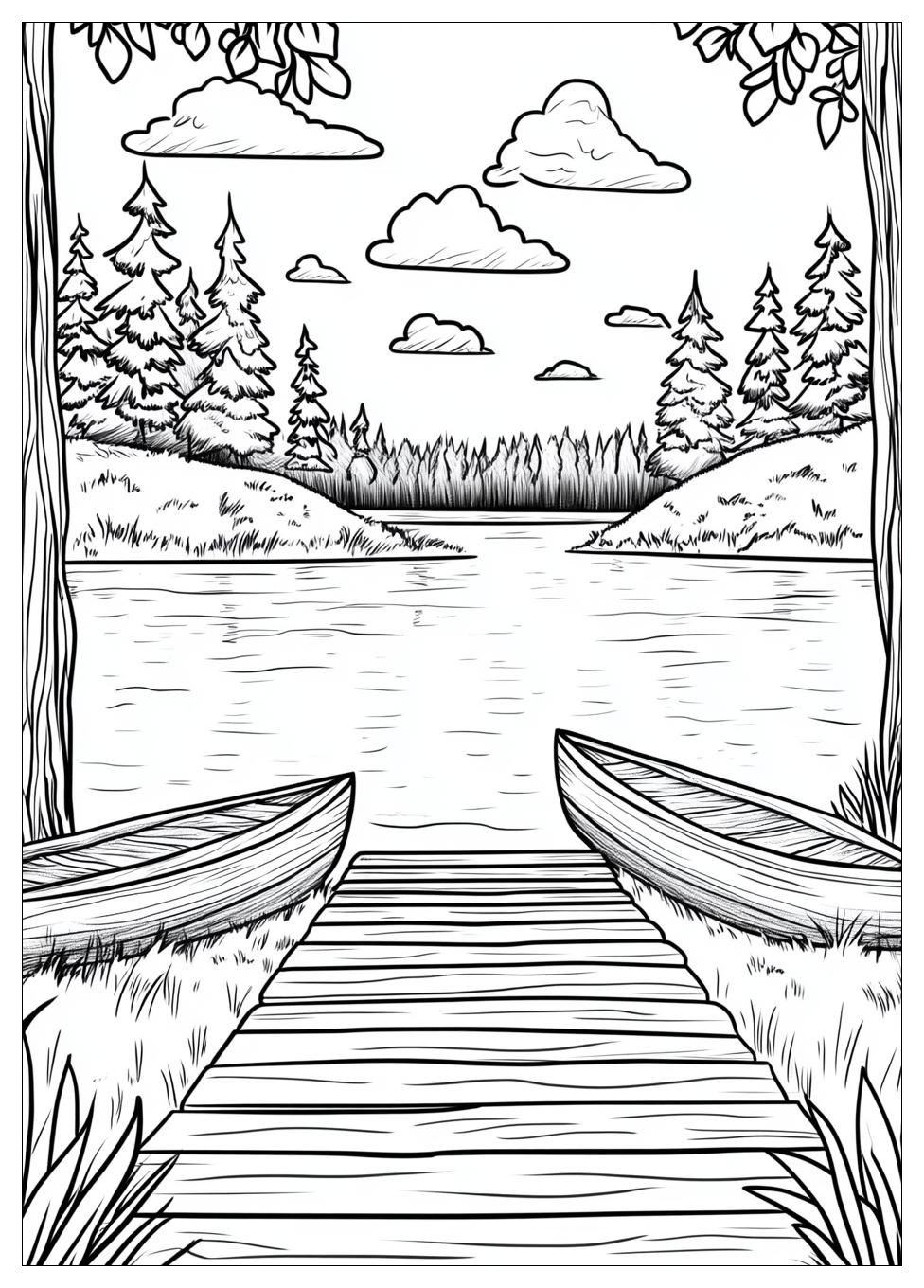 Disegni Lago Da Colorare 1