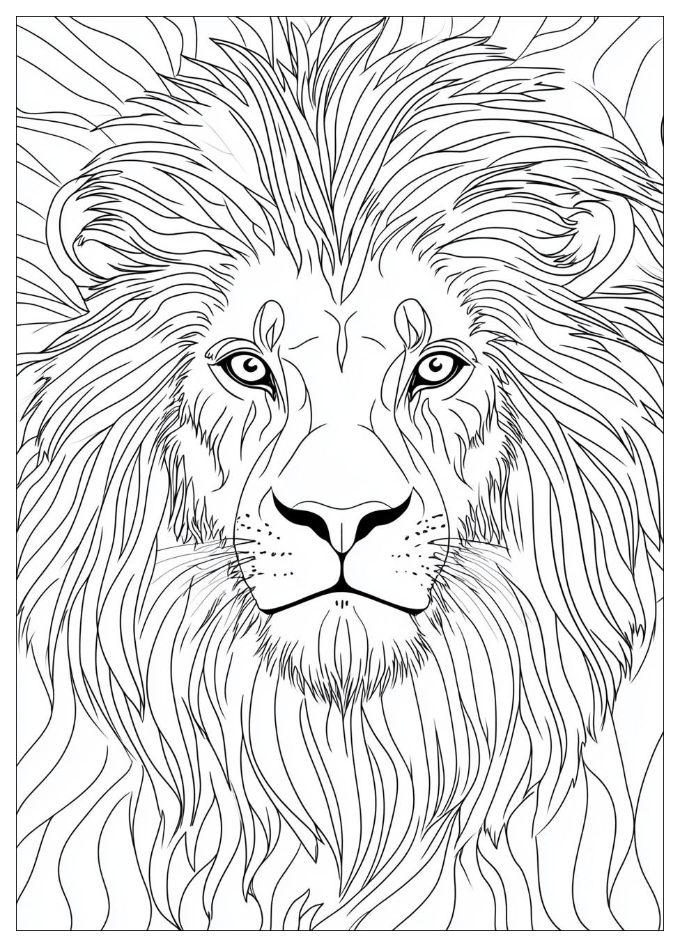 Disegni Leone Da Colorare 17