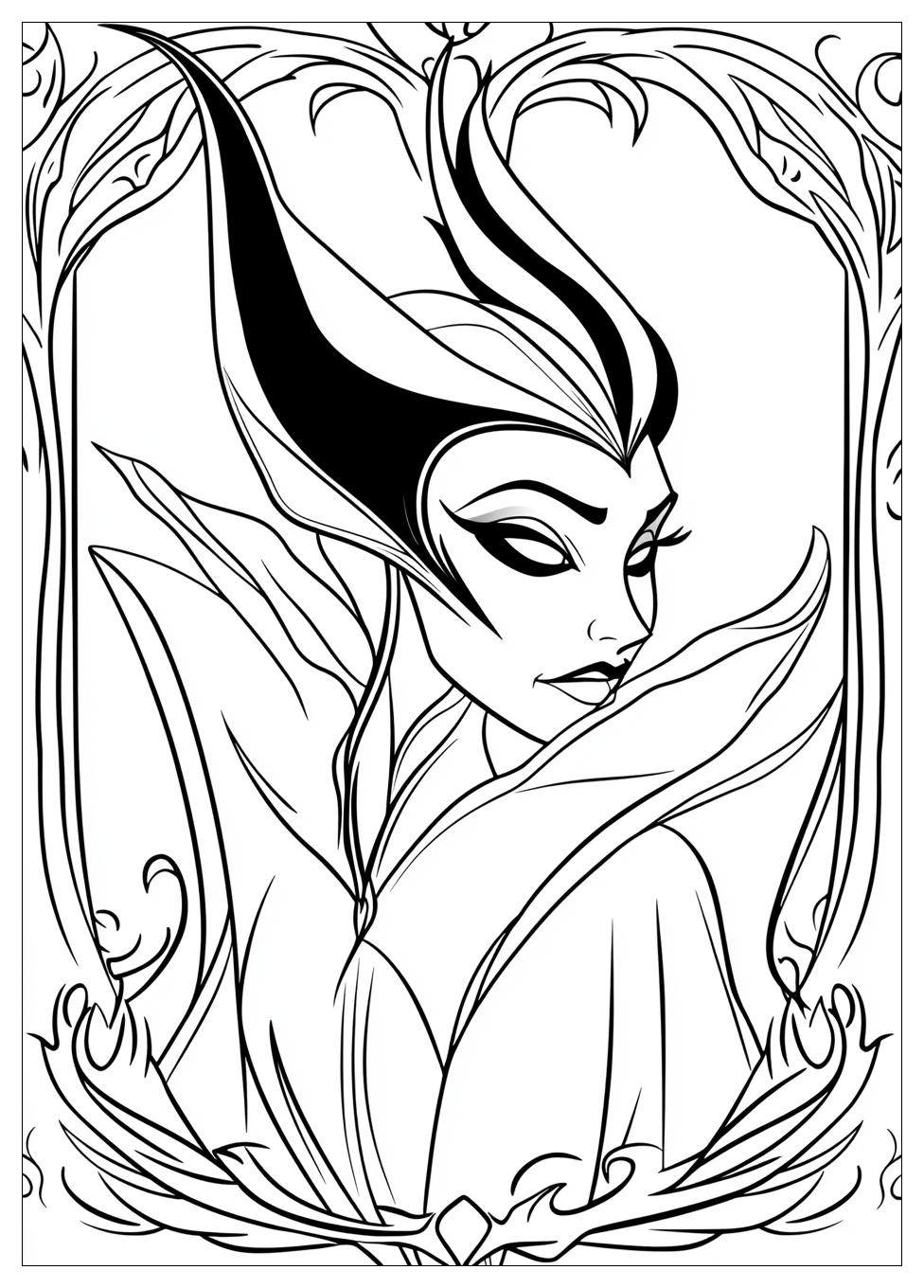 Disegni Malefica Da Colorare 20