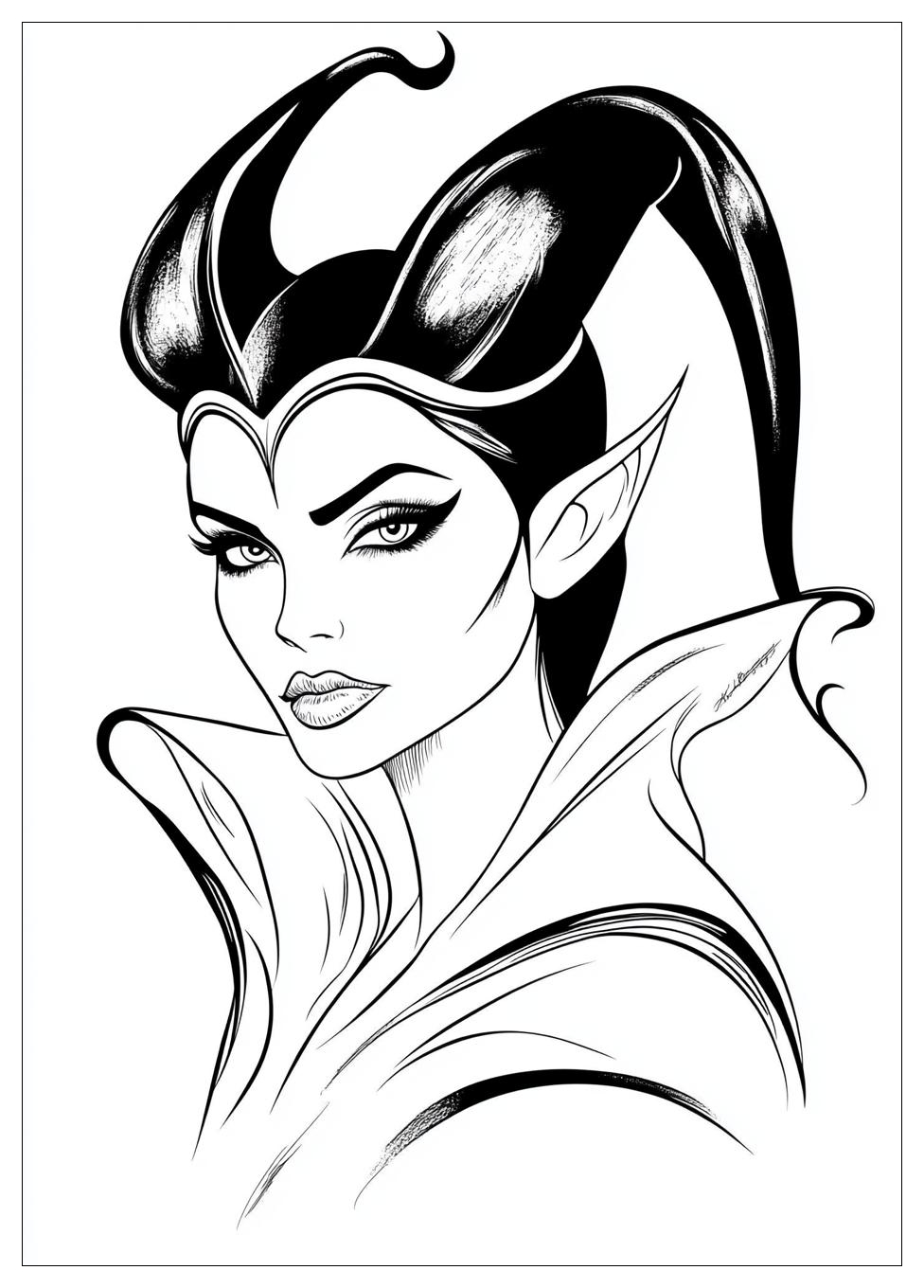 Disegni Malefica Da Colorare 5