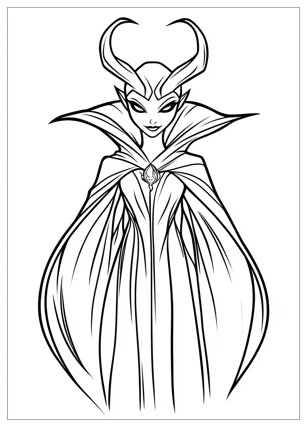 Disegni Malefica Da Colorare 6