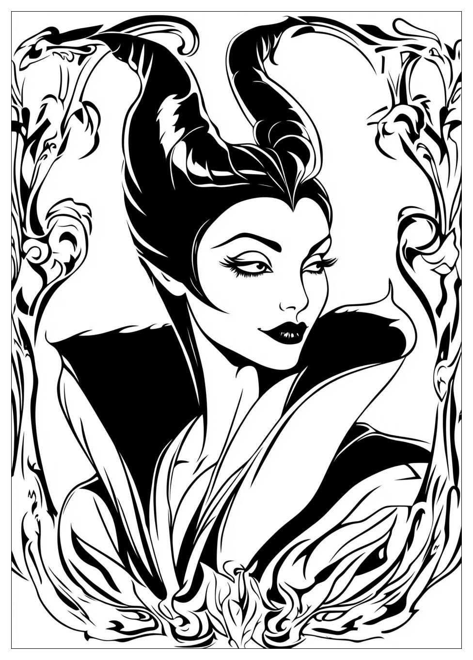 Disegni Malefica Da Colorare 9