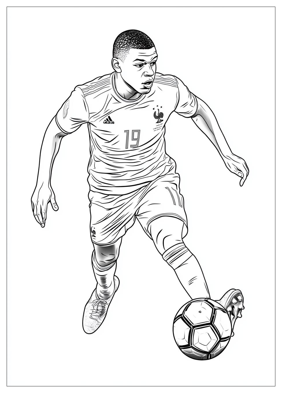 Disegni Mbappe Da Colorare 1