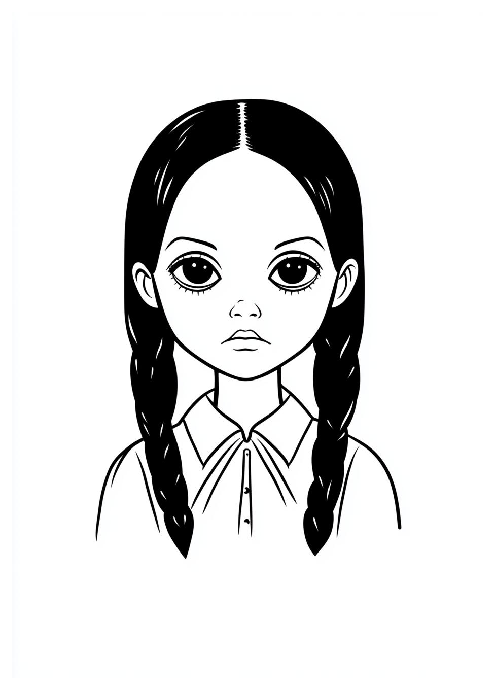 Disegni Mercoledi Addams Da Colorare 3