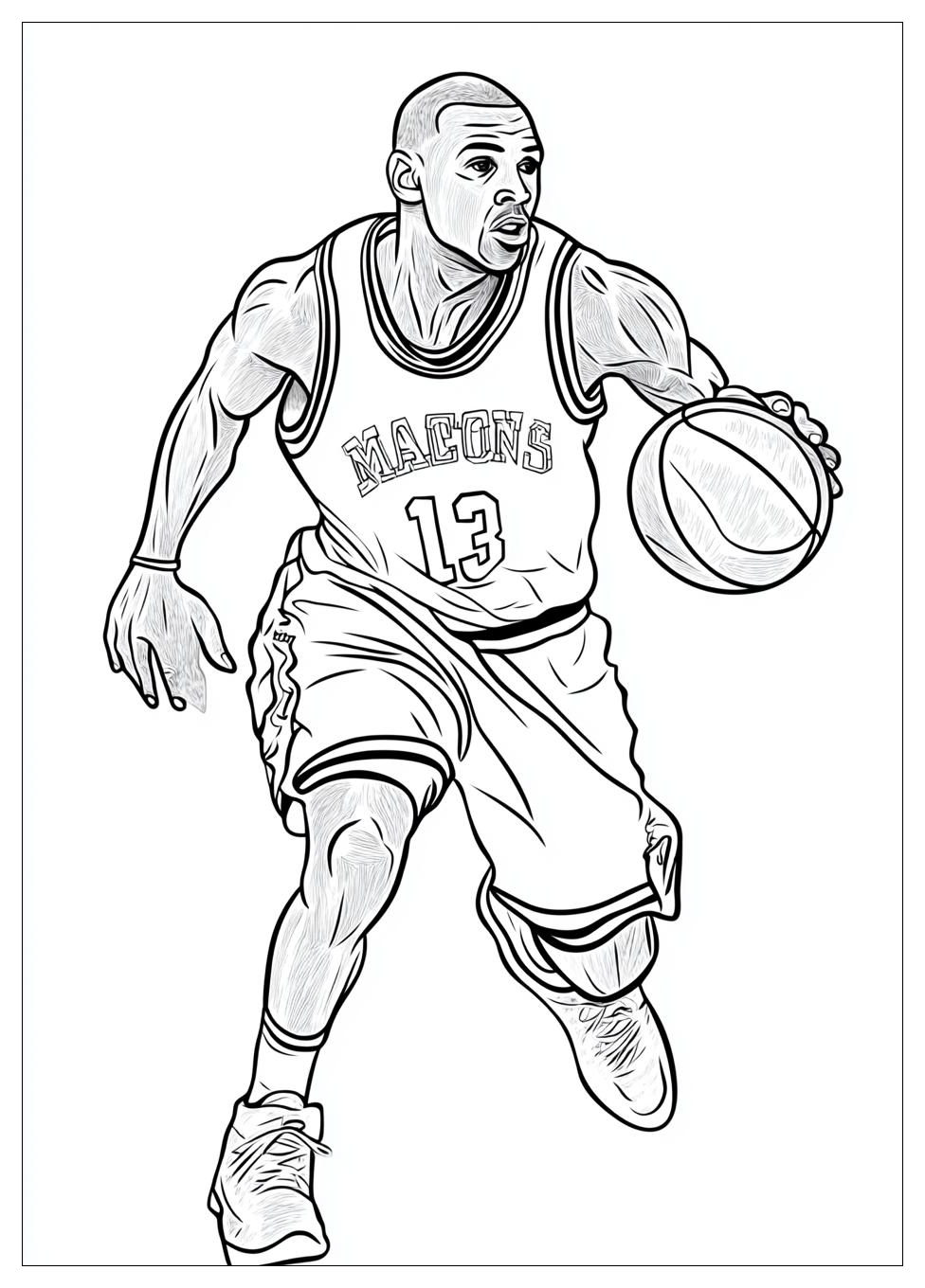 Disegni Michael Jordan Da Colorare 4