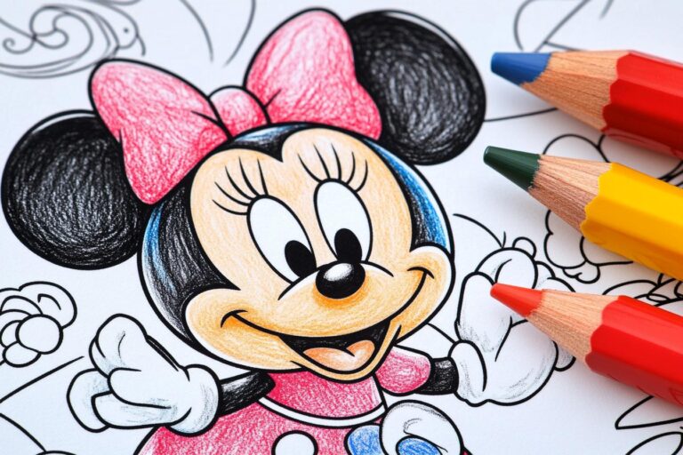 Minnie E Topolino Da Colorare : Il Divertimento Creativo Per I Più Piccoli