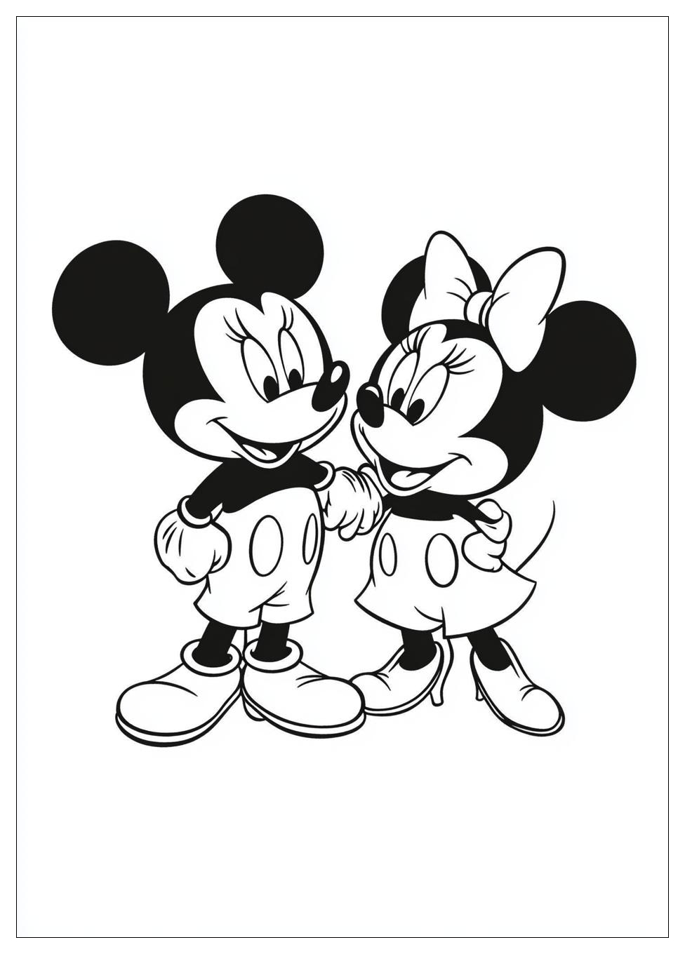 Disegni Minnie E Topolino Da Colorare 1