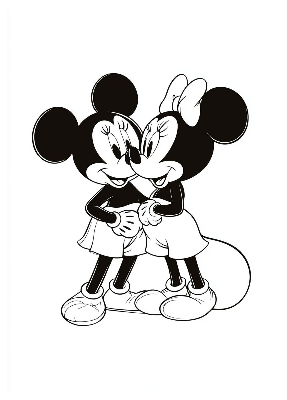 Disegni Minnie E Topolino Da Colorare 12