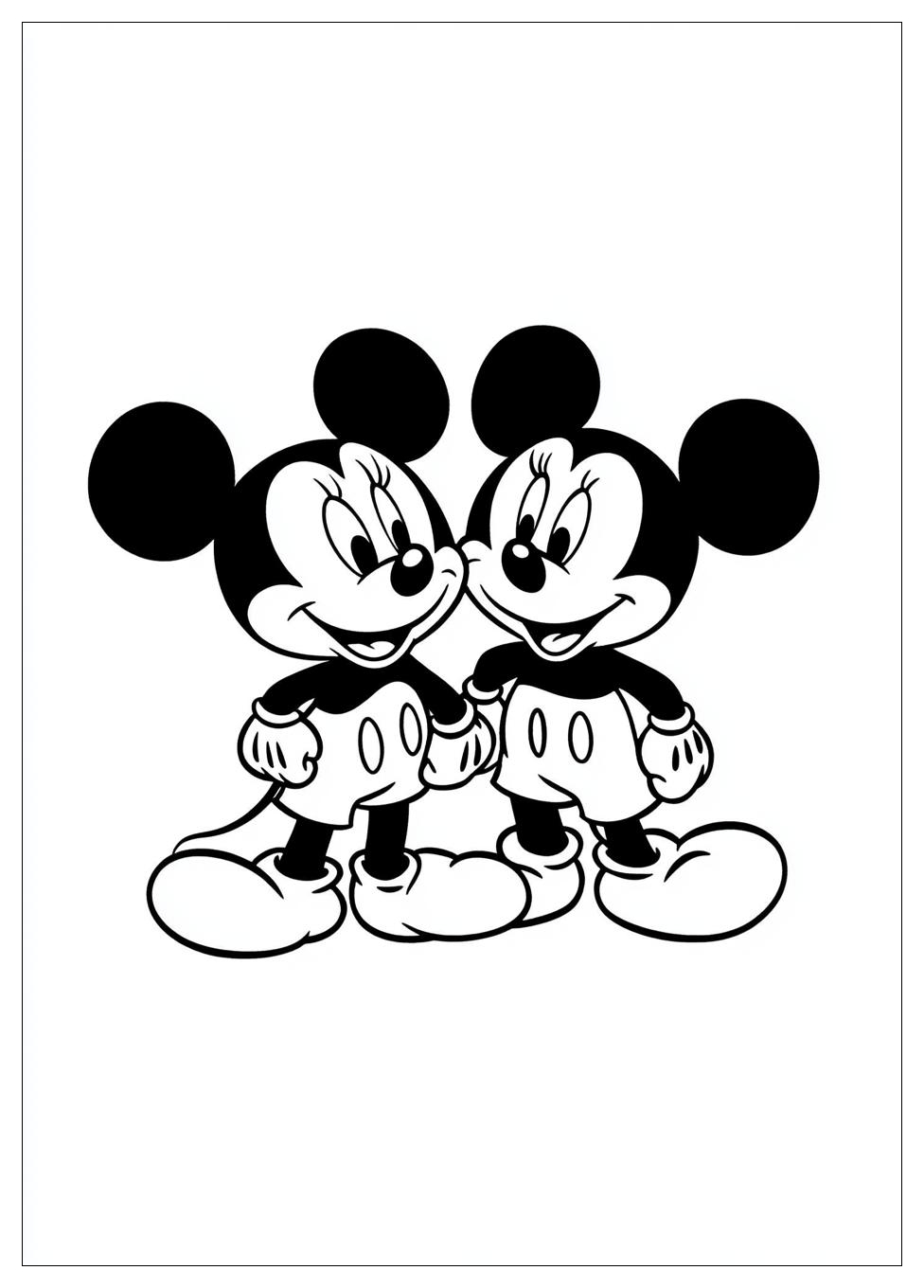 Disegni Minnie E Topolino Da Colorare 13