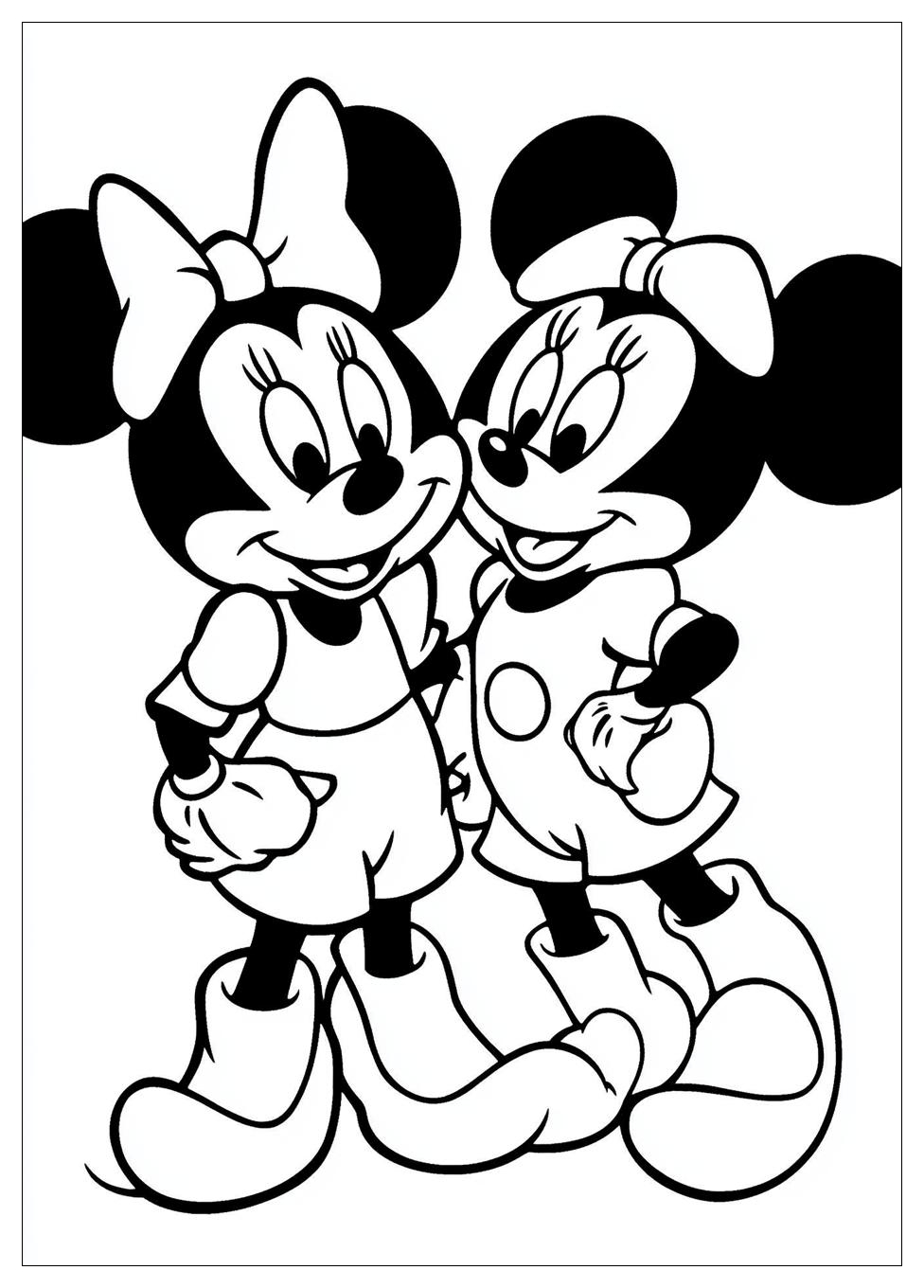 Disegni Minnie E Topolino Da Colorare 15