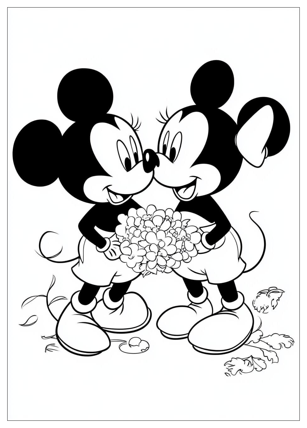 Disegni Minnie E Topolino Da Colorare 16