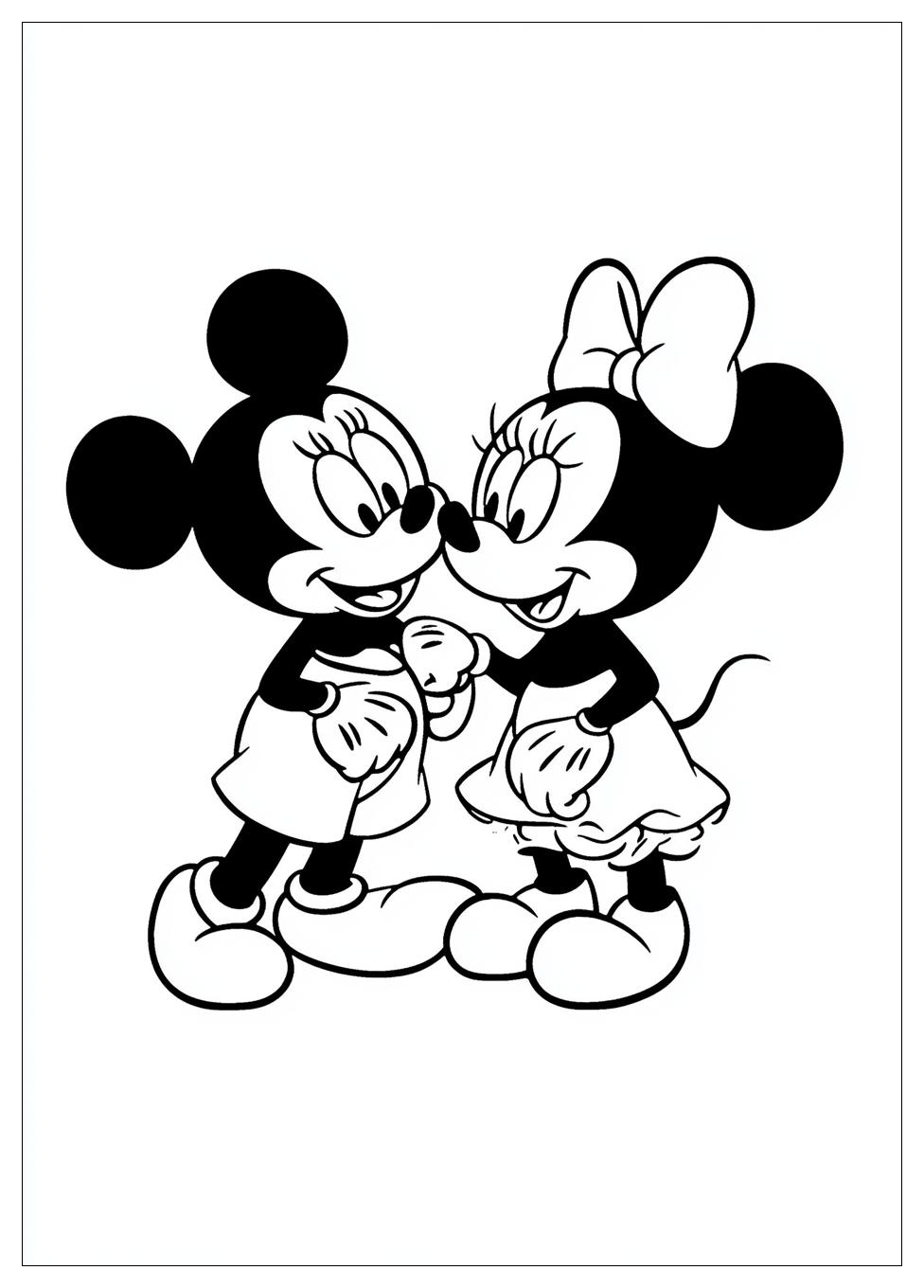 Disegni Minnie E Topolino Da Colorare 17